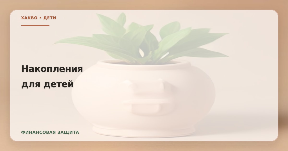 Иллюстрация к статье «Накопления для детей: с чего начать»