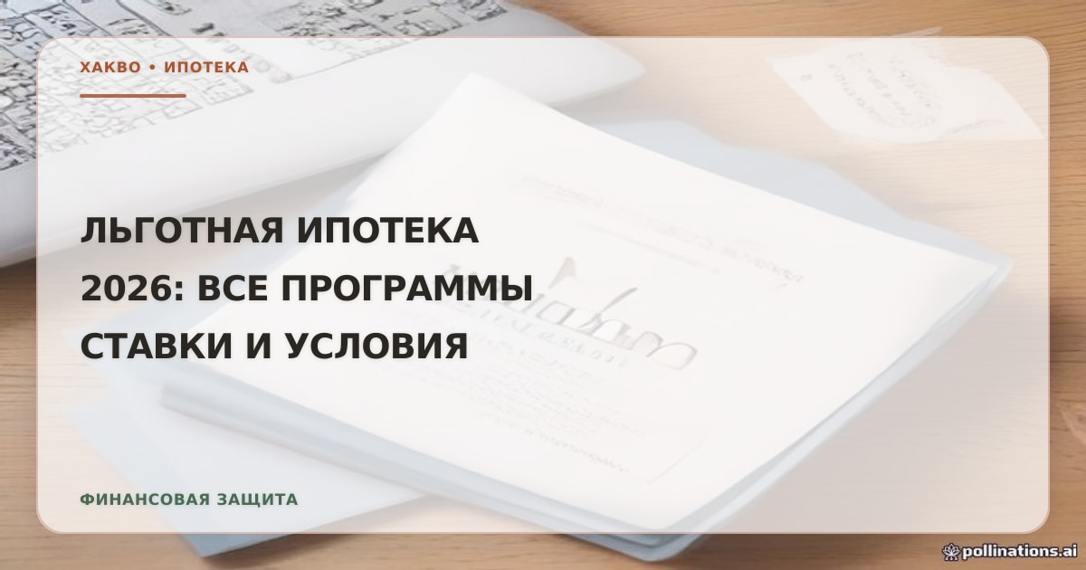 Иллюстрация к материалу «Льготная ипотека в 2026 году: актуальные программы, условия и альтернативы господдержке»