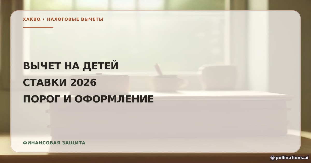 Иллюстрация к статье «Налоговый вычет на детей: ставки, порог и порядок оформления»