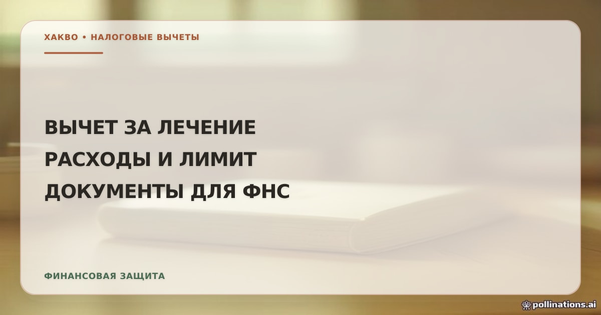Иллюстрация к статье «Налоговый вычет за лечение»