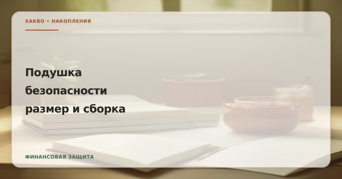Иллюстрация к статье «Финансовая подушка безопасности в 2026 году»