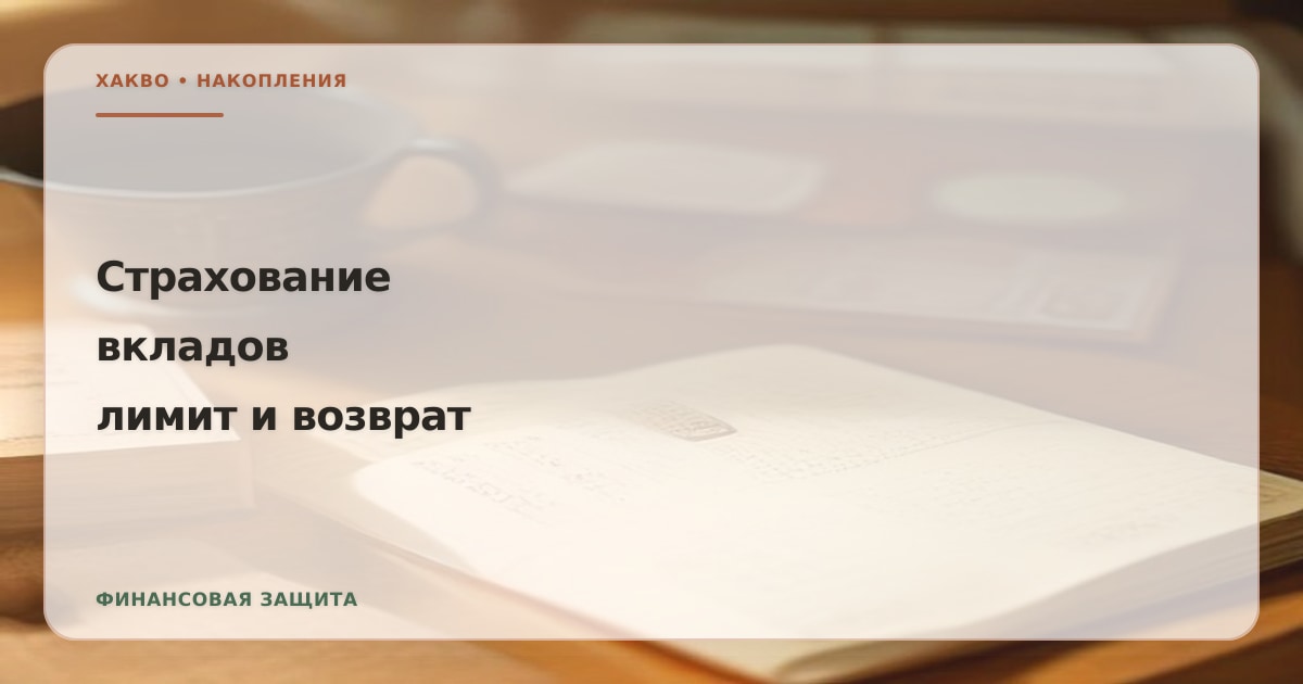 Иллюстрация к статье «Страхование вкладов 2026: лимит АСВ и возврат денег»