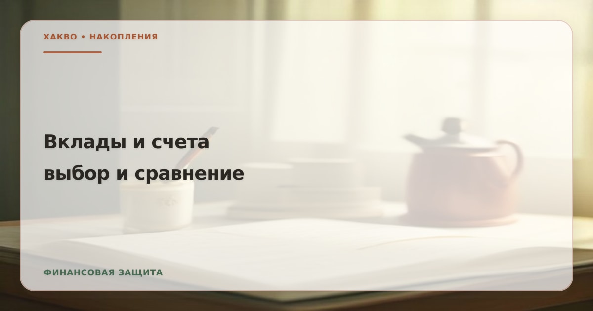 Иллюстрация к статье «Вклады и накопительные счета в 2026 году»