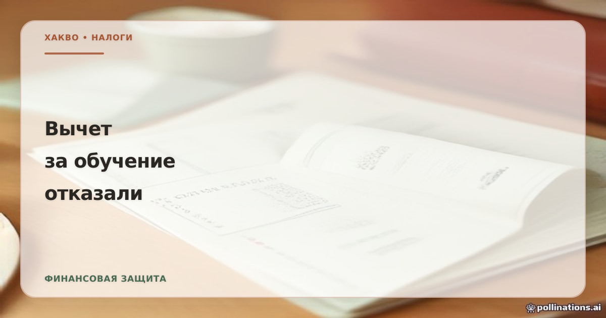 Иллюстрация к статье «Вычет за обучение отказали: разбираем типичные причины и как обжаловать решение ФНС»